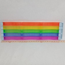 Long Straight Piece Hot Wheels Mario Kart Rainbow Road Track Replacement