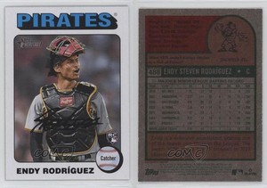 2024 Topps Heritage Rookies White Border Endy Rodriguez Rodríguez #488 Rookie RC