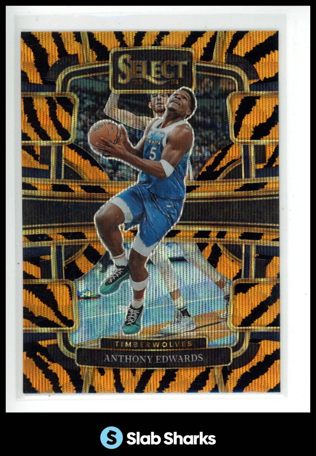 2023 PANINI SELECT #37 ANTHONY EDWARDS TIGER PRIZMS CONCOURSE