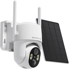 Solar Security Cameras Wireless Outdoor, 360  PTZ Remote Cameras for Home Securi