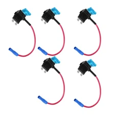 5 PCS Automotive Fuse Holder Circuit Adapter Car Fuses Standard