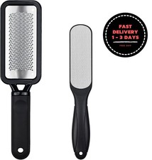 Limas para pies, removedor de callos, 2 piezas, acero inoxidable, profesional