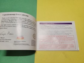 Authentic Nintendo NES Instruction Manual Only Disney's Talespin Book