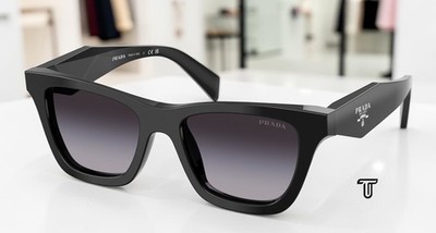 PRADA PR C07SF 16K90A Black Grey Gradient 52 mm Women's Sunglasses