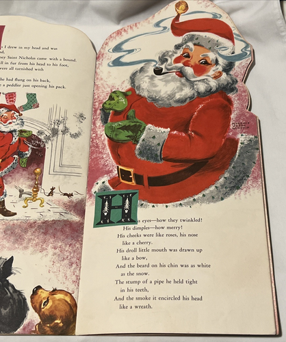 Night Before Christmas Florence Winship 1958 Santa Book Whitman - Bild 20 von 22