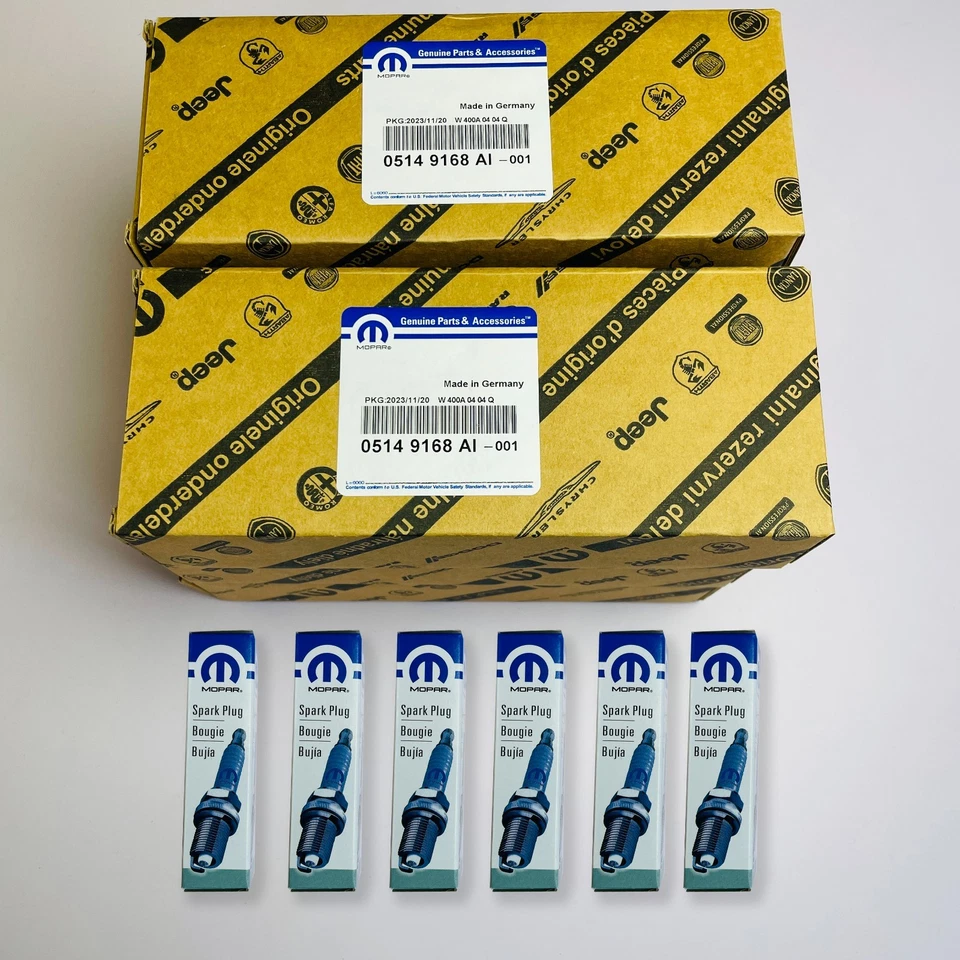 6PCS Mopar Spark Plugs & UF648 Ignition Coils For Chrysler Jeep Dodge Ram 3.6/ Foto 3 de 4