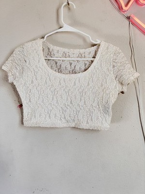 Vintage Marusa cropped top L 80s 90s