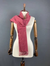 Johnstons Cashmere Womens Scraf Pink Cashmere Neckwear Outdoor Winter