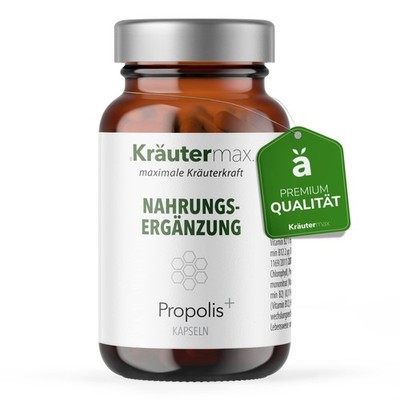 Kräutermax Propolis Kapseln mit Vitamin Komplex Hochdosiert | Propolis Extrak...