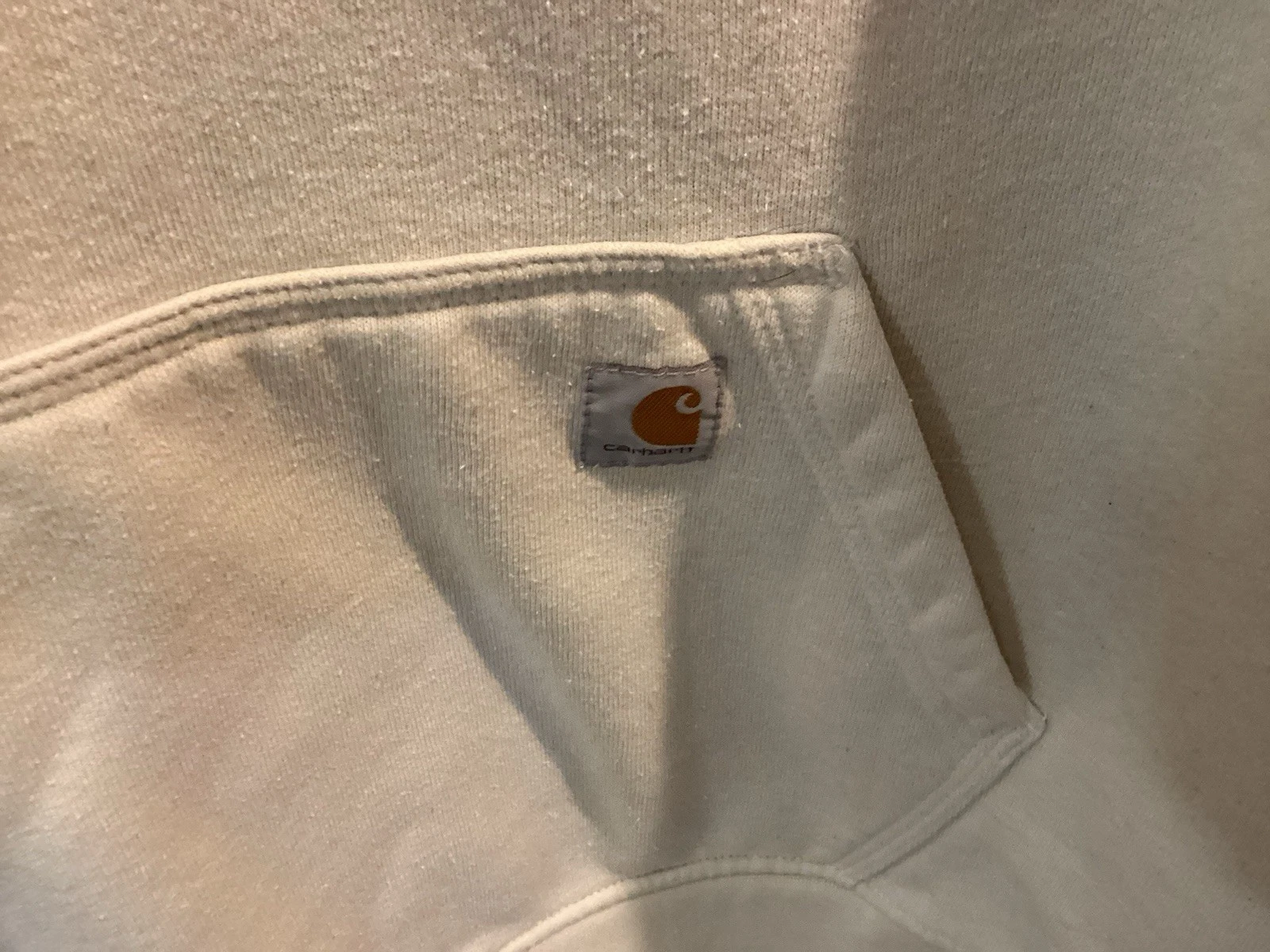 OFF WHITE Felpa con cappuccio CARHARTT Relaxed Fit Off White Pullover SPELL OUT TG 3XL Cool