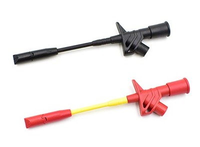 Bei Qian 2Pcs Insulation Wire Piercing Probe Clip Test Lead Kit Red, Black