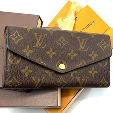 LOUIS VUITTON Monogram Portefeuille Sarah Wallet 16 Cards Brown A-260219-8