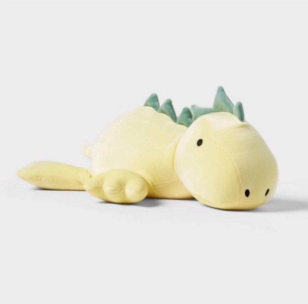 Pillowfort Weighted Plush Yellow Dinosaur - 3lbs New With Tags Good for Anxiety