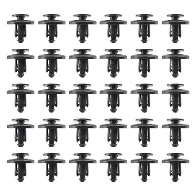 30Pcs Nylon Push Type Panel Mud Guard Clips BC1D-56-145 For Mazda BC1D56145