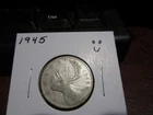 1945 - Silver - Canadian quarter - Canada 25 cents