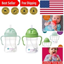 Sippy Cup with Weighted Straw 2-Pack. Leak Proof, Easy Grip. BPA Free  Dishw...