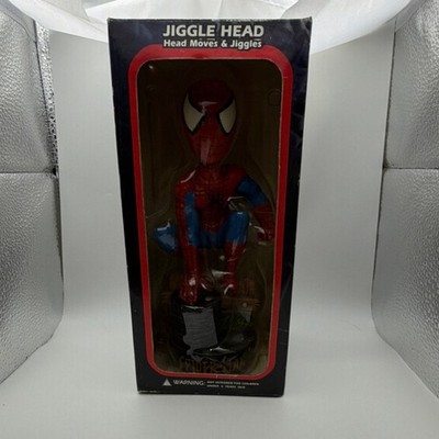 Marvel Spider-Man Jiggle Head Bobblehead Collectible Figure 2002 in Box