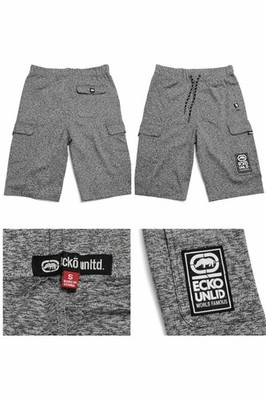 Ecko Unltd Cargo Shorts Mens Small Gray Drawstring Athletic Streetwear