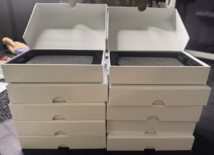Lot Of 10 - EMPTY 2024 Topps Dynasty Boxes Box With Foam Insert Used Fits Mag