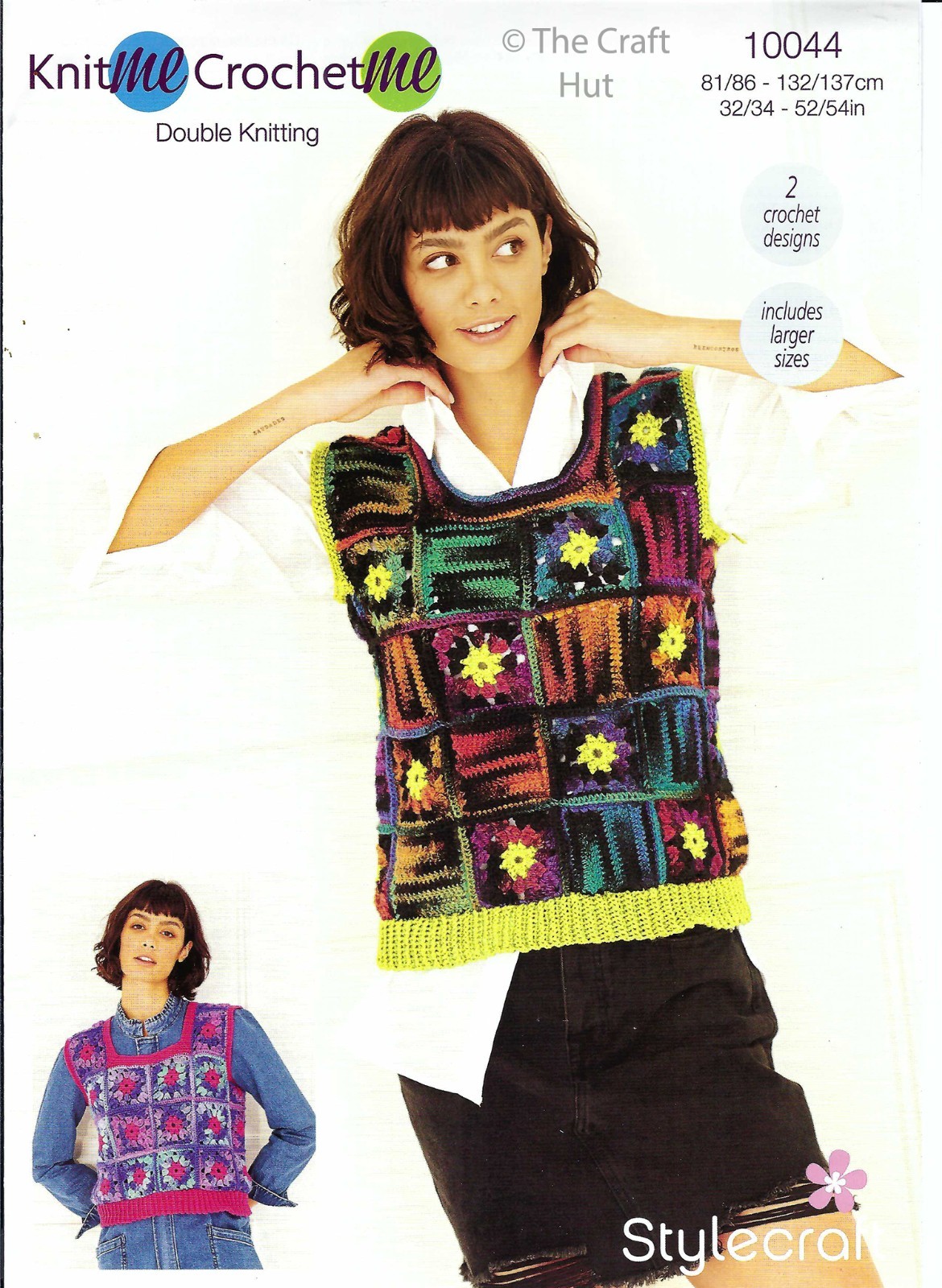Crochet PATTERN ONLY Stylecraft Tank Tops - Includes Larger Sizes 10044 New