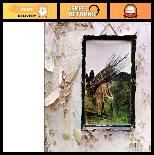 Classic Rock Vinyl Record - Led Zeppelin IV (ZOSO) - Iconic Album, Great Sound!