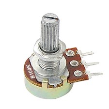 2 PC B100K 100K ohm albero zigrinato singoli potenziometri lineari