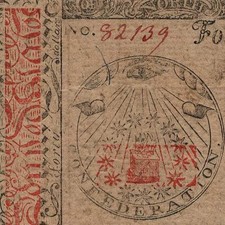 CC-95    All Seeing Eye   PCGS AU50 PPQ  $40  1779 Continental Colonial Currency