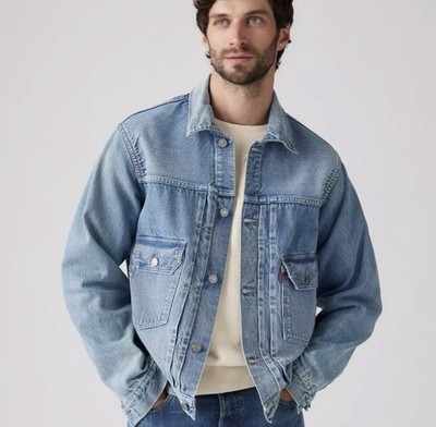 Levi's Premium 1953 Type II Selvedge Denim Trucker Jacket - Men's Small Blue NWT
