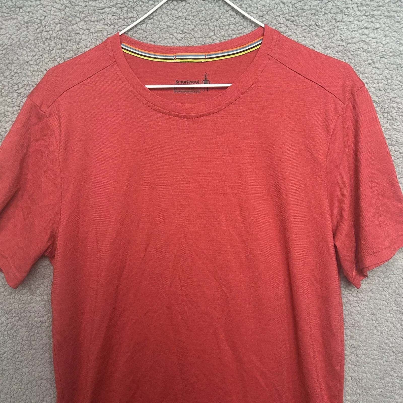 smartwool solid short sleeve pullover logo shirt