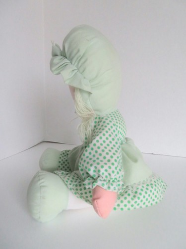 MUÑECA Pan de Azúcar Suave 1988 Muñeca de Relleno Sentado en Verdes - Imagen 11 de 12
