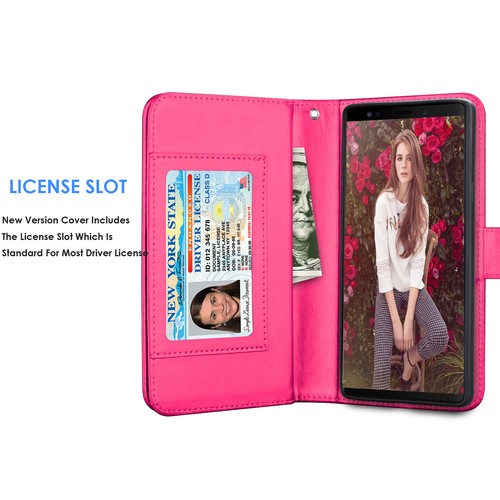 Für Samsung Galaxy S20 Plus Note 10+ S10 S9 S8 S7 Wallet Flip Leder Case Hülle - Bild 51 von 53