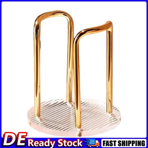 Acryl-Tassenspender, Desktop-Tassen-Aufbewahrungsregal, Kaffeetassenhalter (Gold