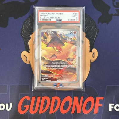 PSA 9 MINT 2023 Pokemon Paradox Rift MAGBY #186 ILLUSTRATION RARE