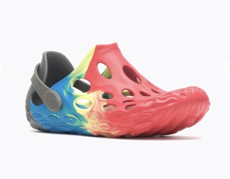 MERRELL HYDRO MOC DRIFT Rosso & Blu UOMO US 11 SANDALI SLIDE Nuovi in scatola scarpe S002