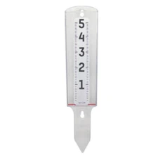 Taylor Clearvu Rain Gauge with Indicator Outdoor Weather 5" Rainfall Capacity