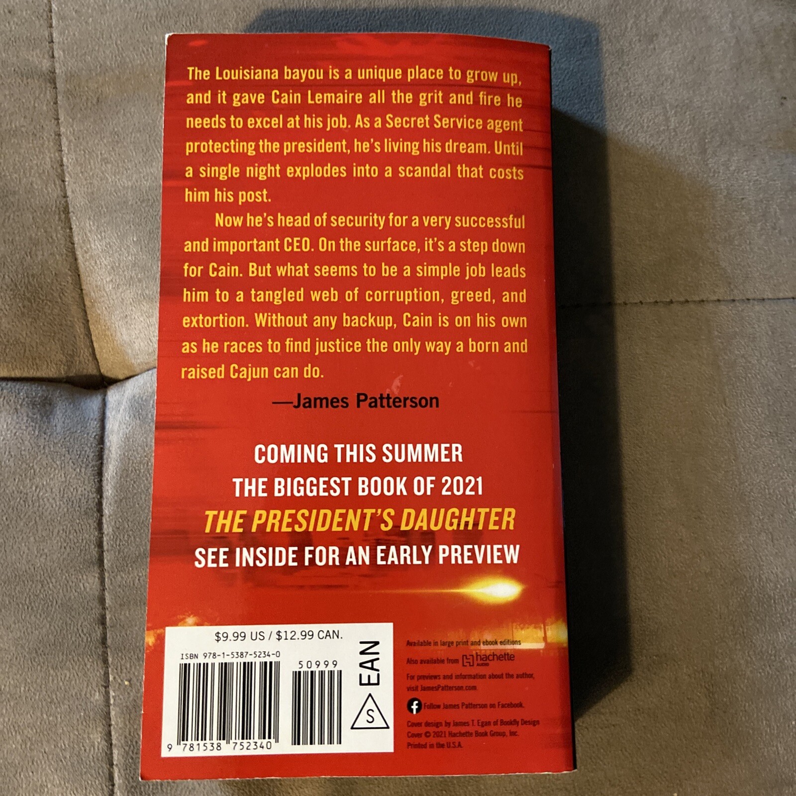 Cajun Justice Tucker Axum III and James Patterson 2021 Paperback Book