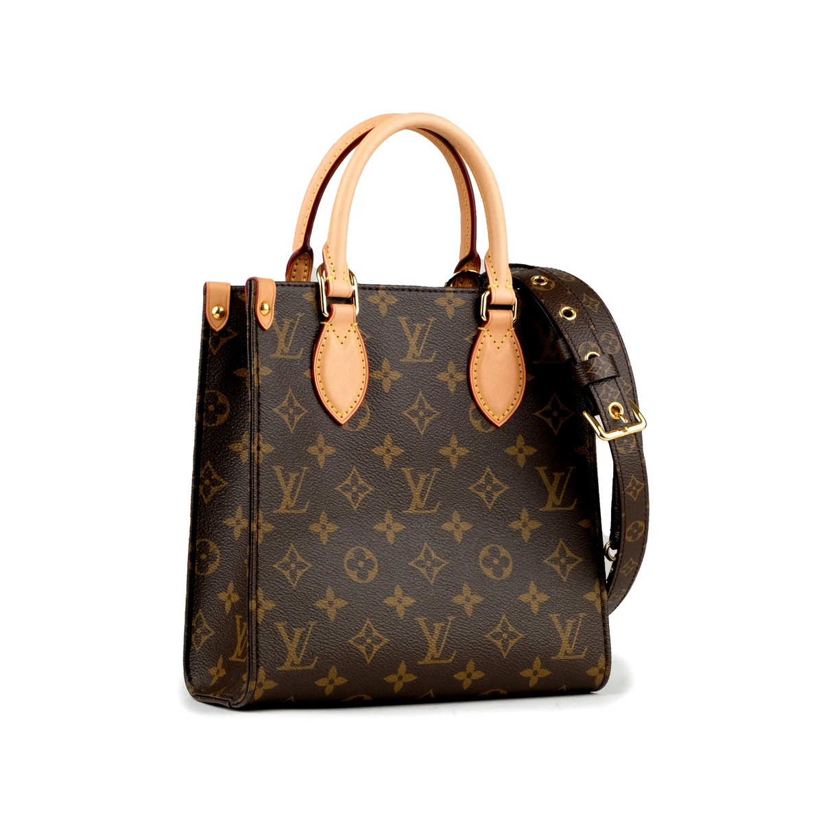 LOUIS VUITTON Sac Plat BB Monogram Shoulder Tote Bag