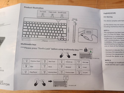 Periboard-426 - Wired Mini Membrane Keyboard - Afbeelding 3 van 9