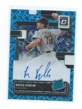 2022 Optic-Reiss Knehr Teal Velocity Rated Rookie Autograph /49-San Diego Padres