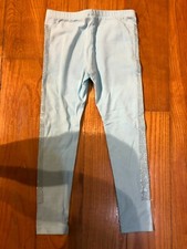 YOUTH GIRLS: Sweatpants Lounge Pants, Light Blue, Sequin Bling Size 3-4