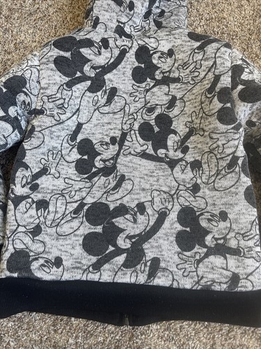 Disney Junior Mickey Sherpa Fleece Full Zip Hoodie Jacket Kids Size 5 - Picture 9 of 9