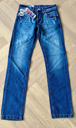 Peviani biker denim jeans, Mens premium pants, urban street denim size 30 - Picture 7 of 12