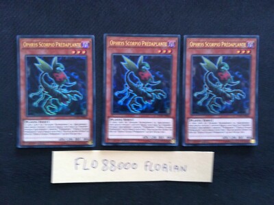 Yu-Gi-Oh! 3er Set Ophrys Scorpio Predaplante: DUPO-FR066 -VF/Ultra Rare