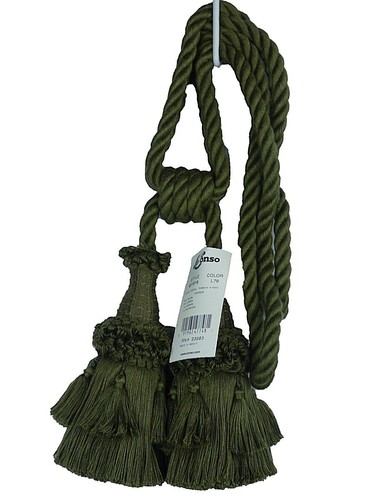 Conso Trims Empress 21919 Tassel Drapery Curtain Tieback 6" Tassels 30" Spread - Picture 25 of 31