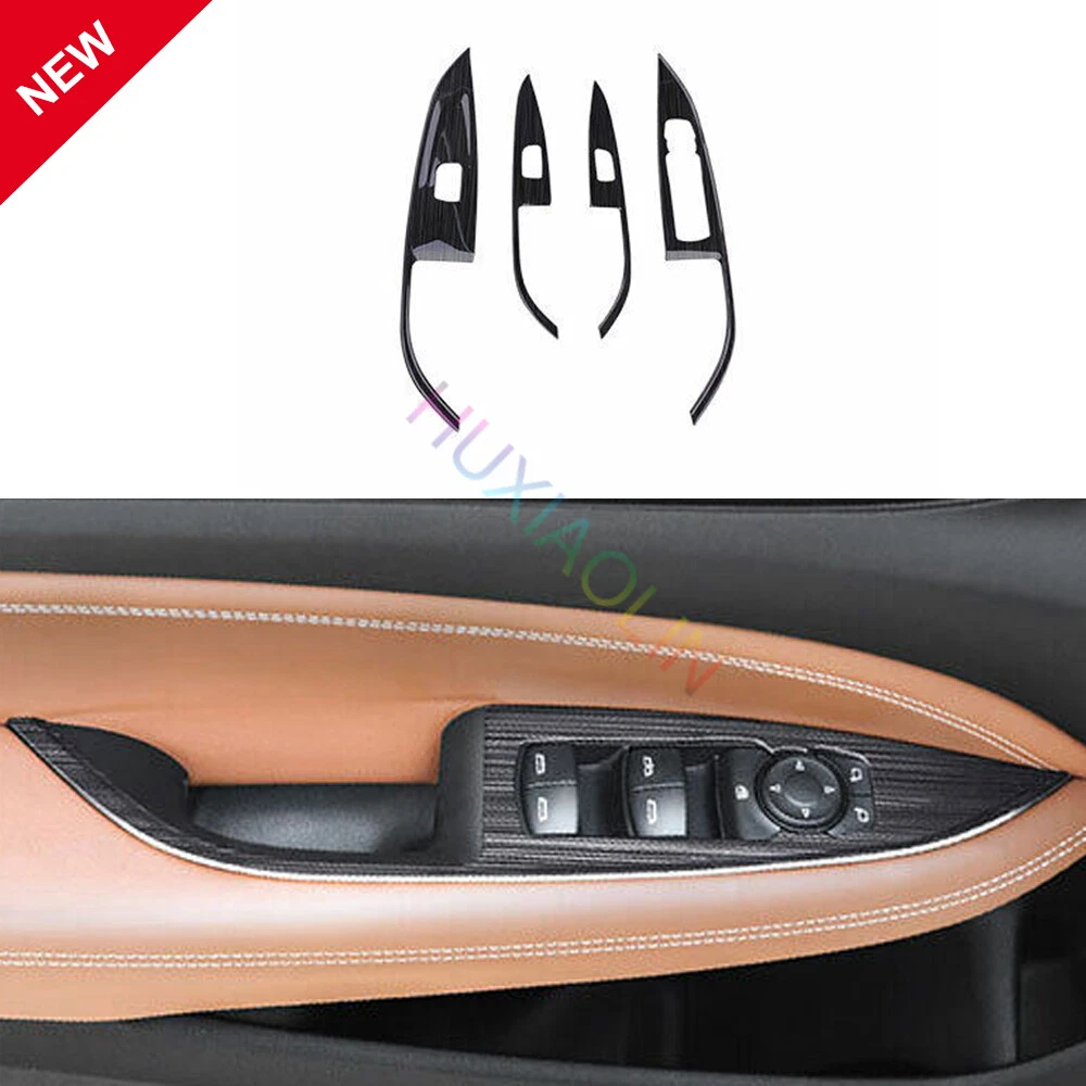 For Buick Regal 2017-2020 Black Steels Glass Window Lifting Panel Decoration