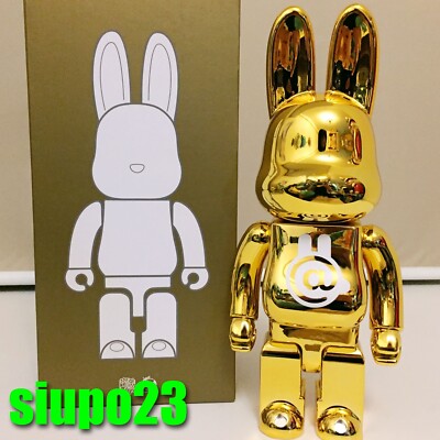Medicom 400% Bearbrck ~ Chrome Gold R@bbrick Rabbrick | eBay