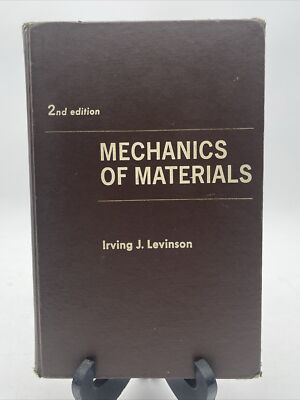 Mechanics of Materials by Irving J Levinson, 2nd Edition 1970 Engineering Book