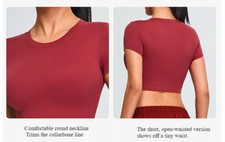 Fashion Military Training Fitness Clothing Women's Fitted Short Sleeve Yoga Suit