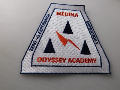 MEDINA ODYSSEY ACADEMY EXPEDITION 1  ZERO G EXPERIANCE PATCH BADGE SCHOOL