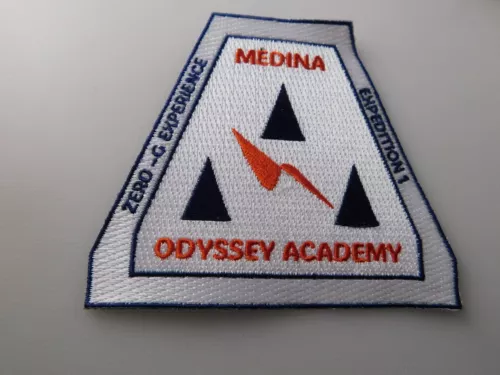 MEDINA ODYSSEY ACADEMY EXPEDITION 1  ZERO G EXPERIANCE PATCH BADGE SCHOOL
